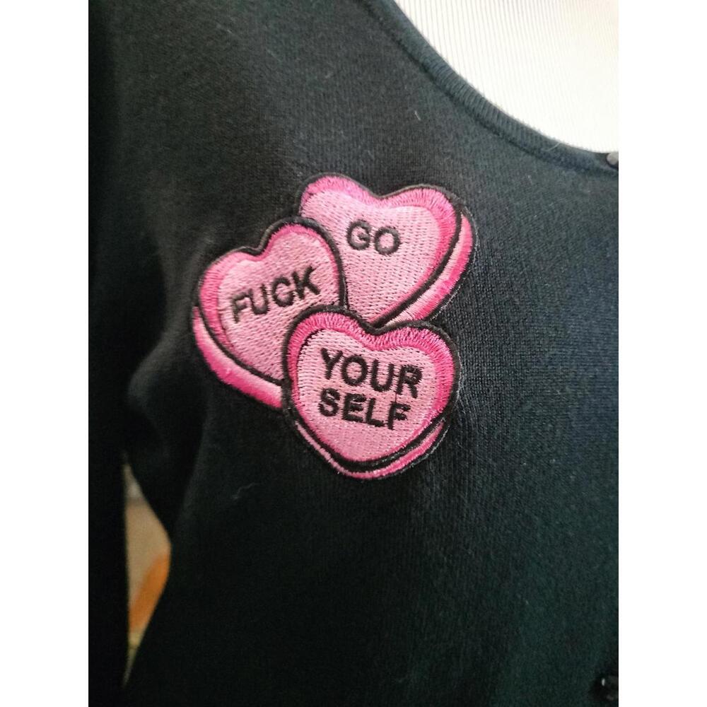 Sourpuss "Go F*ck Yourself" cardigan - Picture 2 of 2